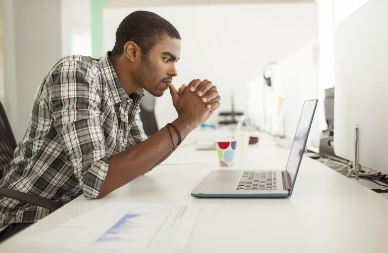 Man on laptop
