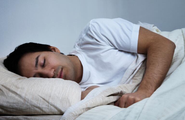 Man Sleeping on His Side