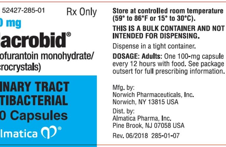 Macrobid Healthgrades Nitrofurantoin Monohydrate Macrocrystalline Capsule
