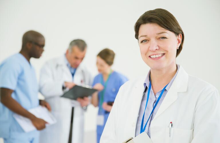 smiling female doctor