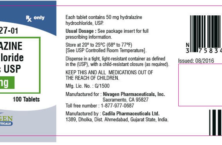 hydralazine hydrochloride tablet