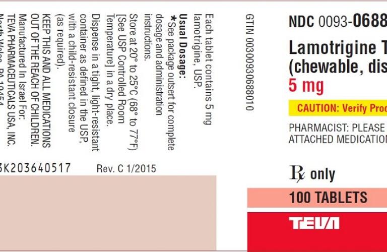 Lamictal 5mg Tablets