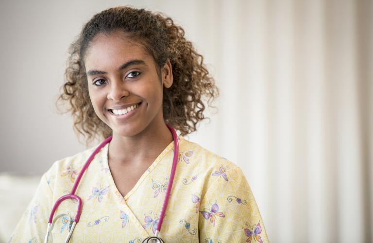 portrait of smiling nurse