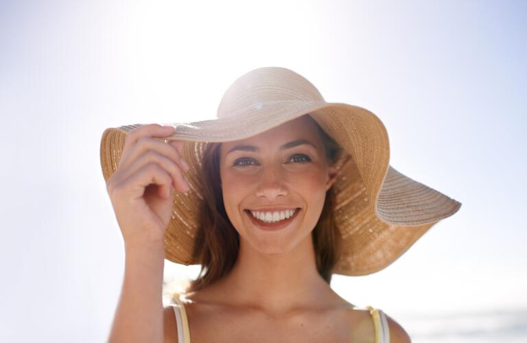 Woman in the sun