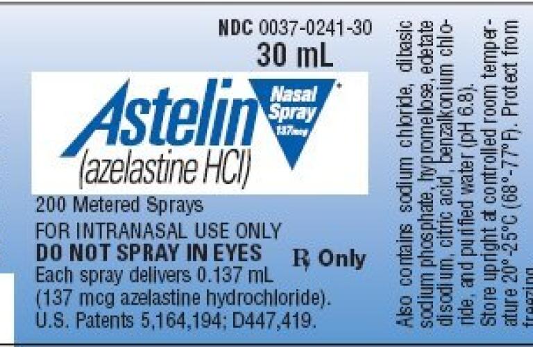 Astelin Pictures Images Labels Healthgrades Azelastine Hydrochloride Spray Metered