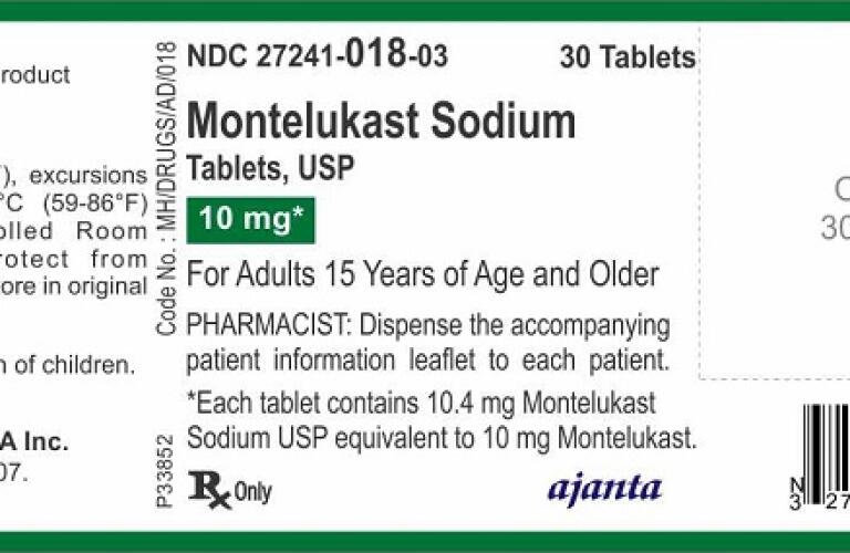 Montelukast Sodium Pictures Images Labels Healthgrades Tablet Coated
