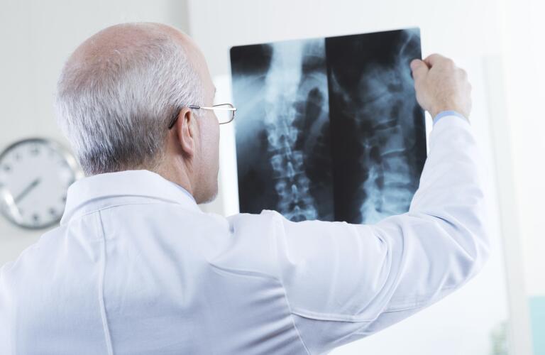 Radiologist at work