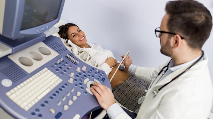 Pelvic exam in ultrasound