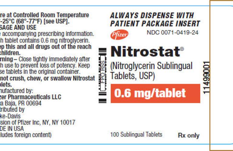 nitroglycerin tablet