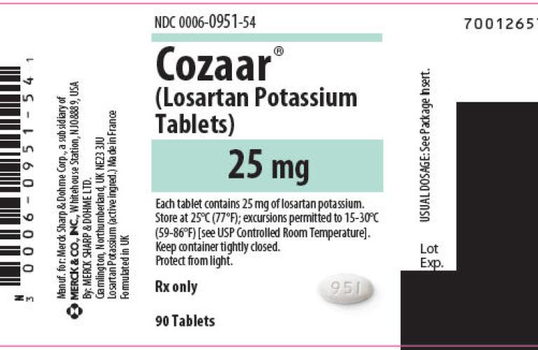 Cozaar Pictures Images Labels Healthgrades Losartan Potassium Tablet Film Coated