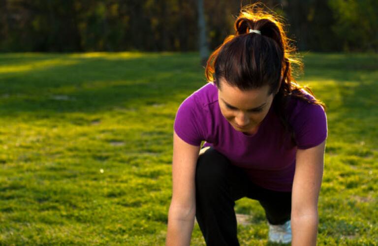Woman exercising