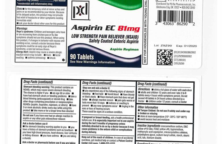 Aspirin Tablet 81 Mg