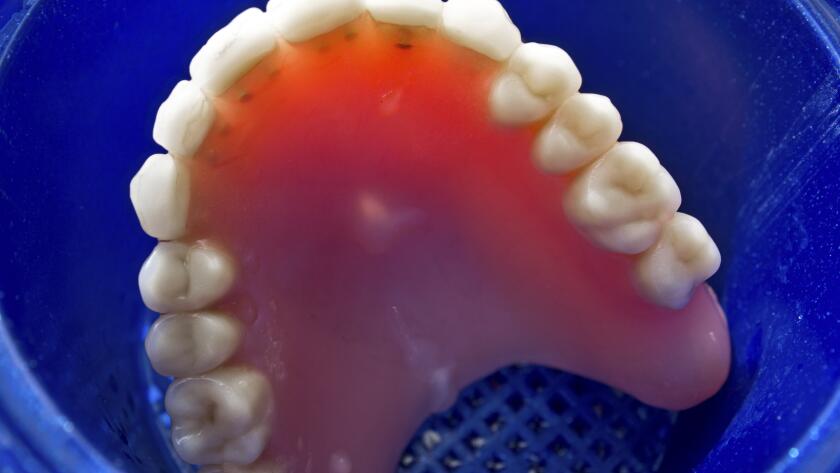 dentures in box