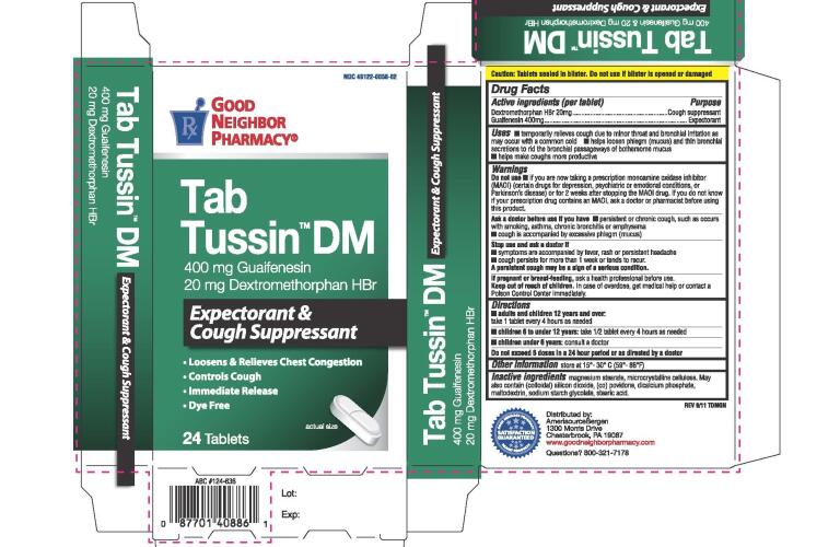Good Neighbor Pharmacy Tab Tussin Dm Dmtdm Dextromethorphan Hydrobromide Guaifenesin Tablet