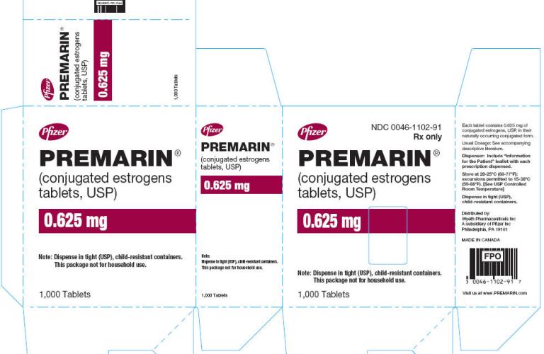 Premarin 0.625mg tablets