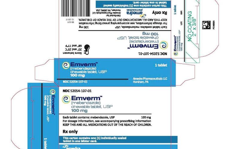 mebendazole 100mg chewable tablets