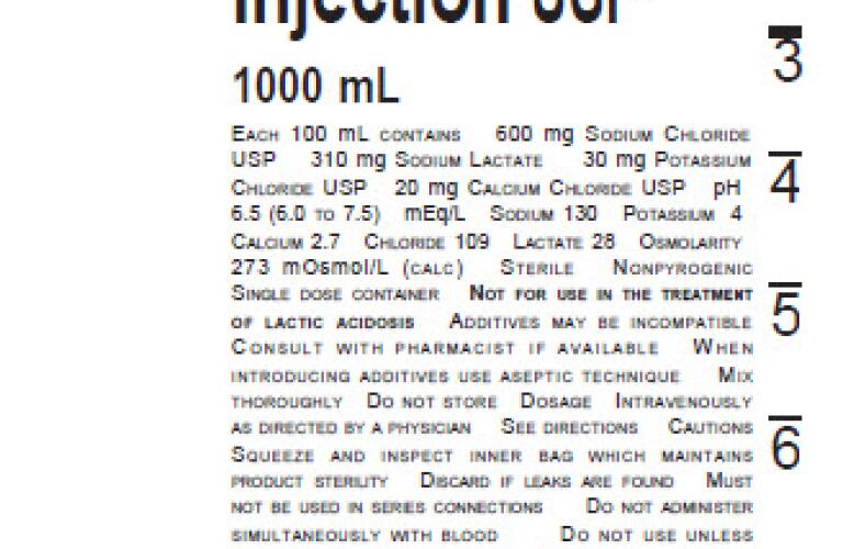 Lactated Ringers Pictures, Images, Labels Healthgrades (sodium