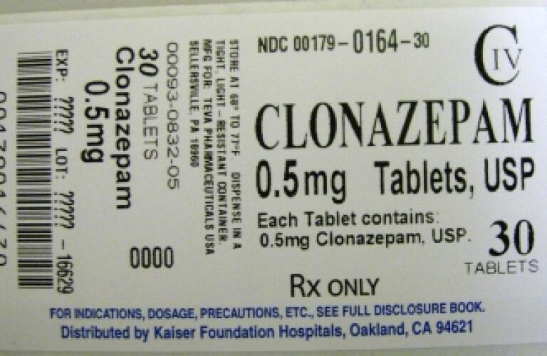 Clonazepam 0.5 5 mg