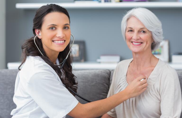 Women patient in doctors office