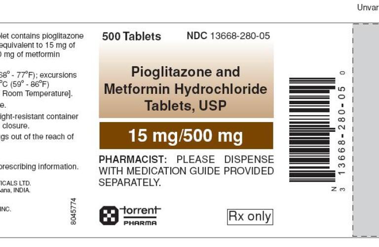 pioglitazone hcl and metformin hcl
