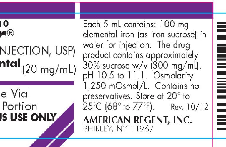 Venofer Pictures Images Labels Healthgrades Iron Sucrose Injection Solution