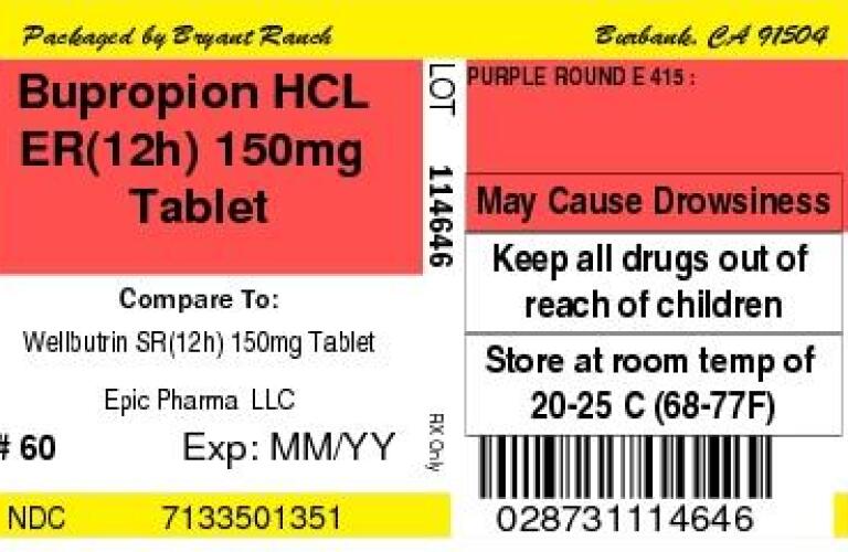 Bupropion er/sr 150mg