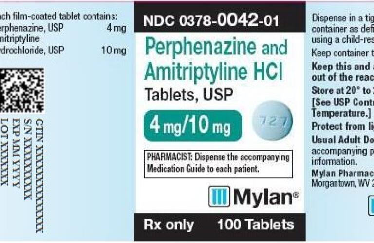 Perphenazine And Amitriptyline Hydrochloride Healthgrades Tablet Film Coated