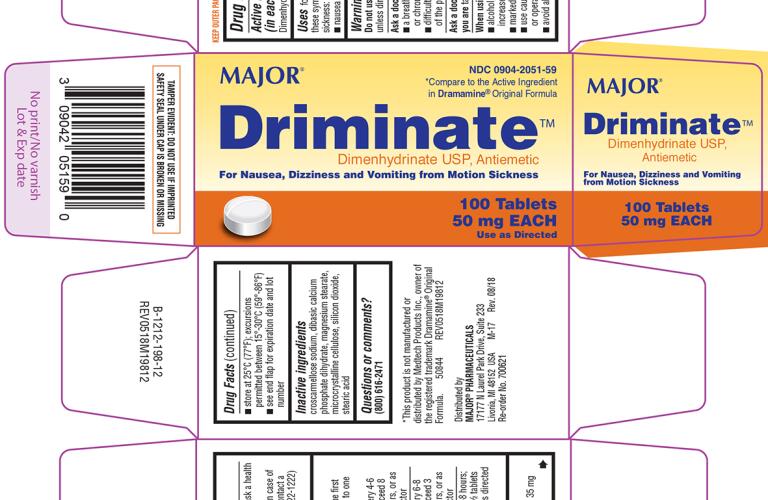 dimenhydrinate tablet