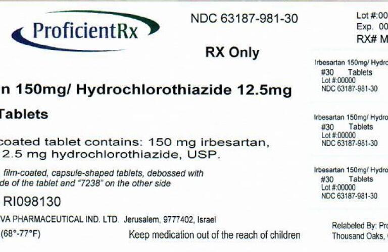 irbesartan and hydrochlorothiazide