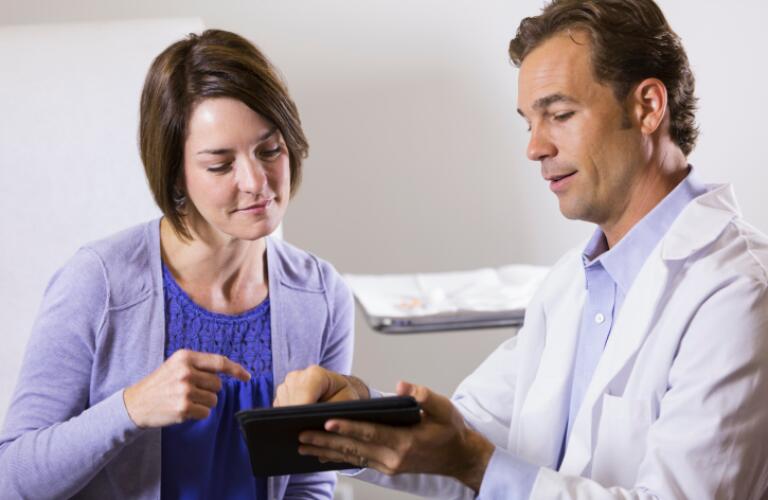 Doctor and patient conversation