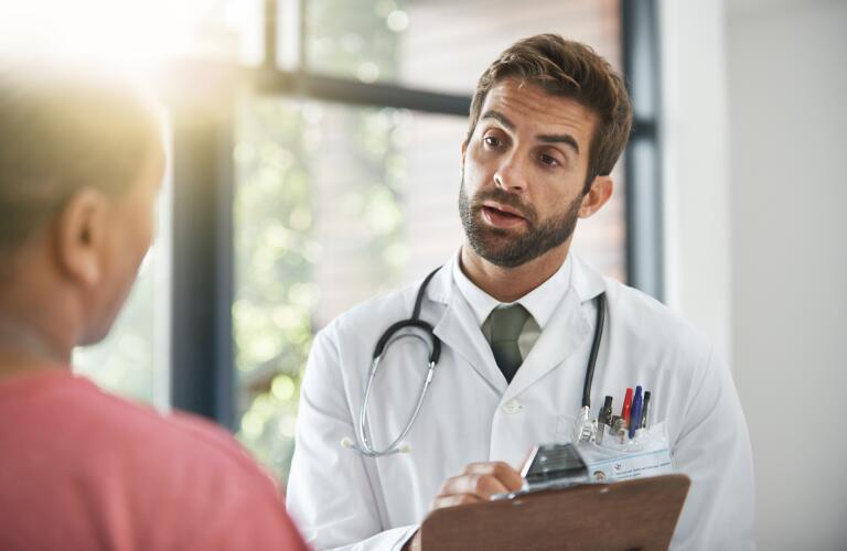 Doctor, patient