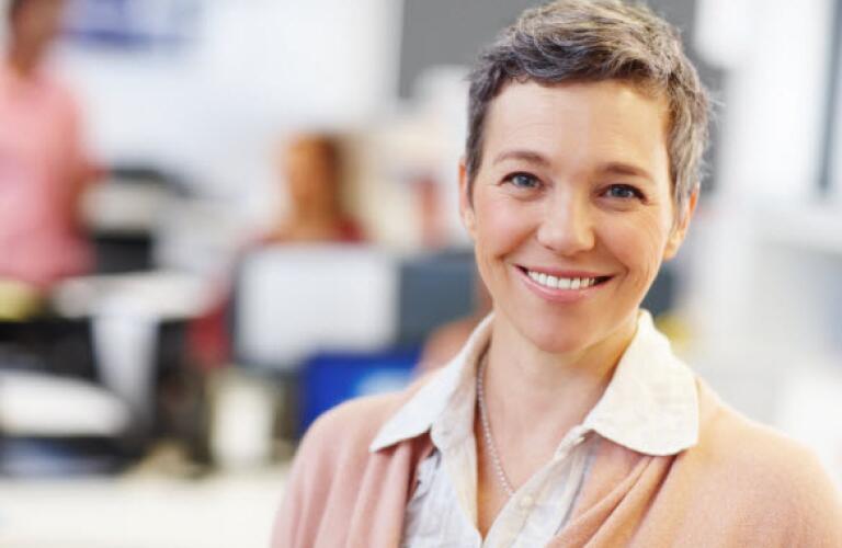 smiling woman
