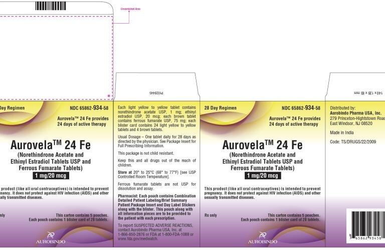 Aurovela 24 Fe Norethindrone Acetate And Ethinyl Estradiol And Ferrous Fumarate Kit Pictures