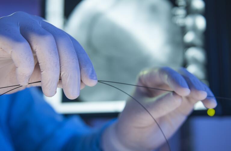 guide wire for angioplasty and stent