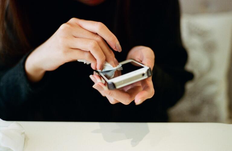 Cleaning Phone