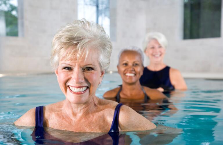 Senior Women in Swimming pool