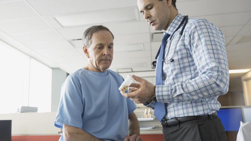 Patient with doctor