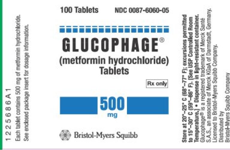 Glucophage xr tab 500mg