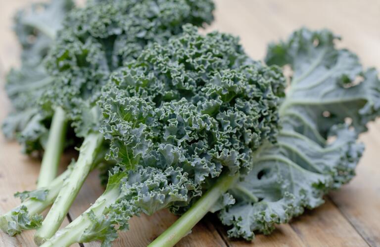 Kale super vegetable close up