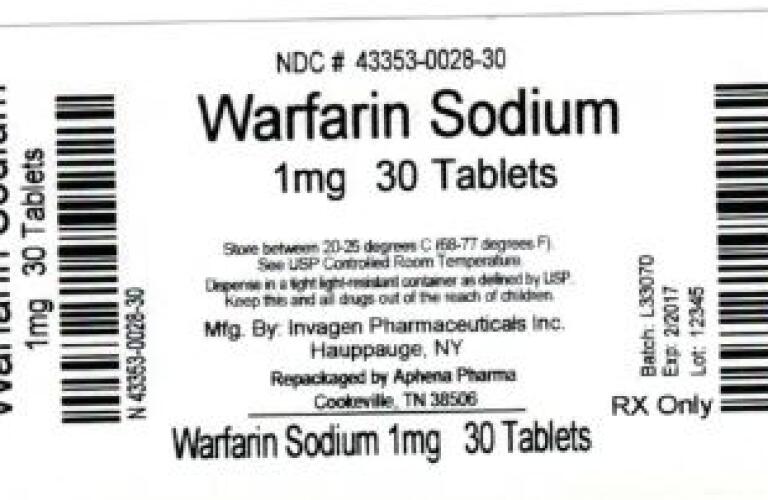 Coumadin 7.5 mg tablets