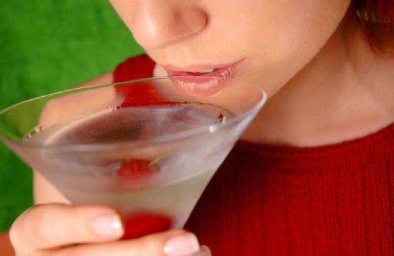 woman drinking