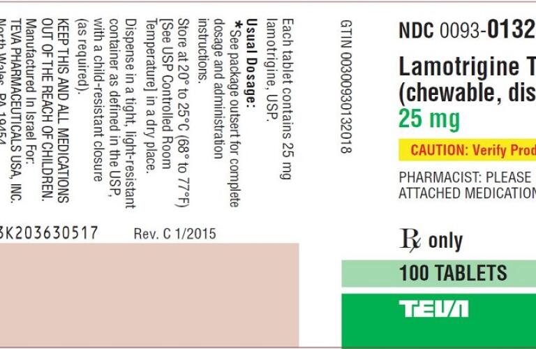 Lamictal 25 mg tab
