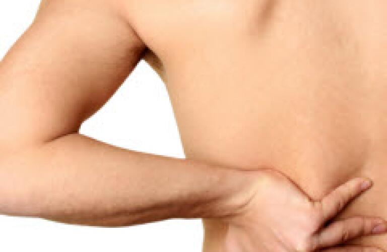 man with back pain