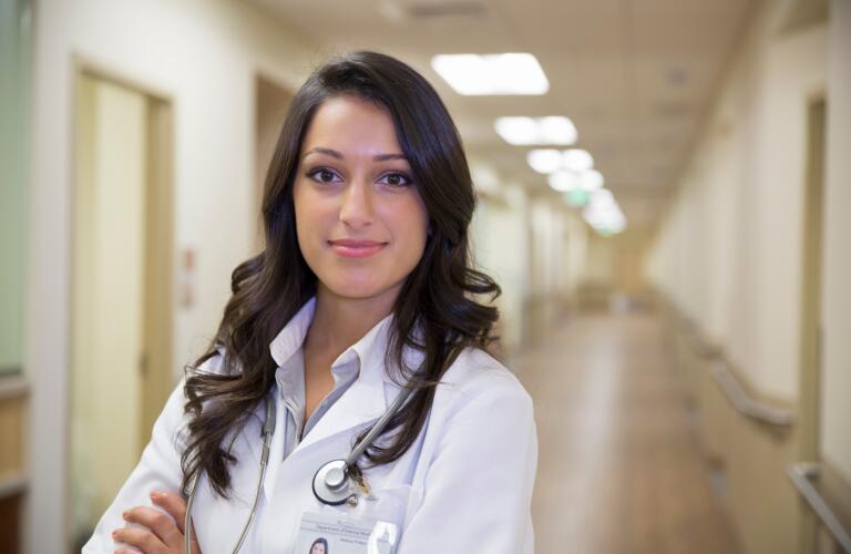 doctor-standing-in-hospital-corridor