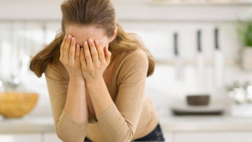 Stressed woman
