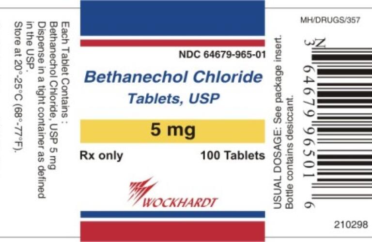 bethanechol chloride 5 mg tablet