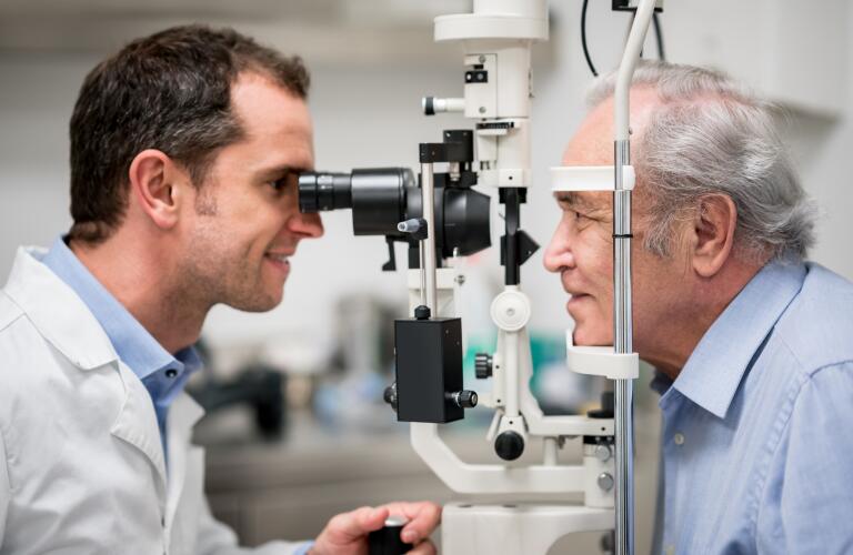 Optometrist examination