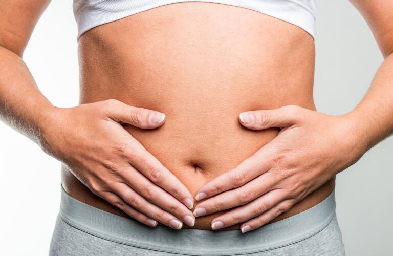 closeup of stomach
