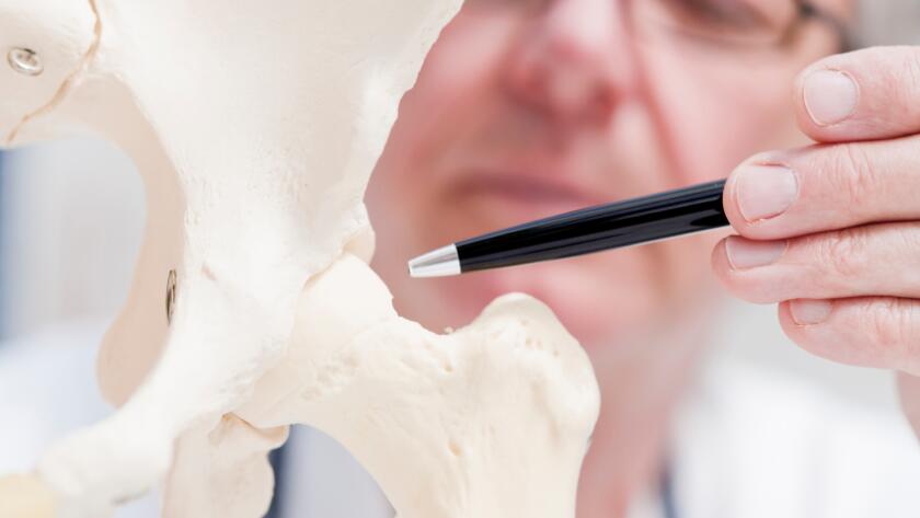Pointing out hip joint