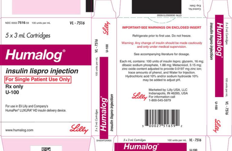 Humalog Healthgrades Insulin Lispro Injection Solution
